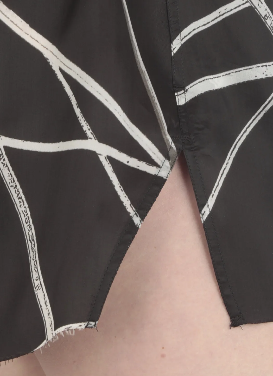 Rick Owens Geometric Printed One-Shoulder Jumpsuit