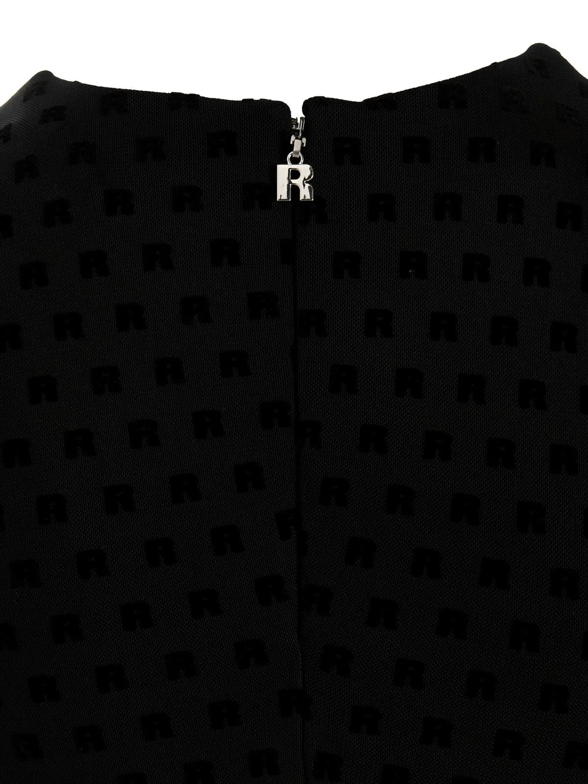 ROTATE Flocked Logo Mini Dress