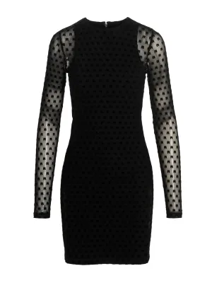 ROTATE Flocked Logo Mini Dress