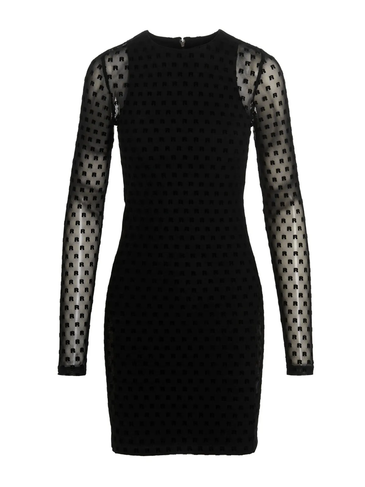 ROTATE Flocked Logo Mini Dress