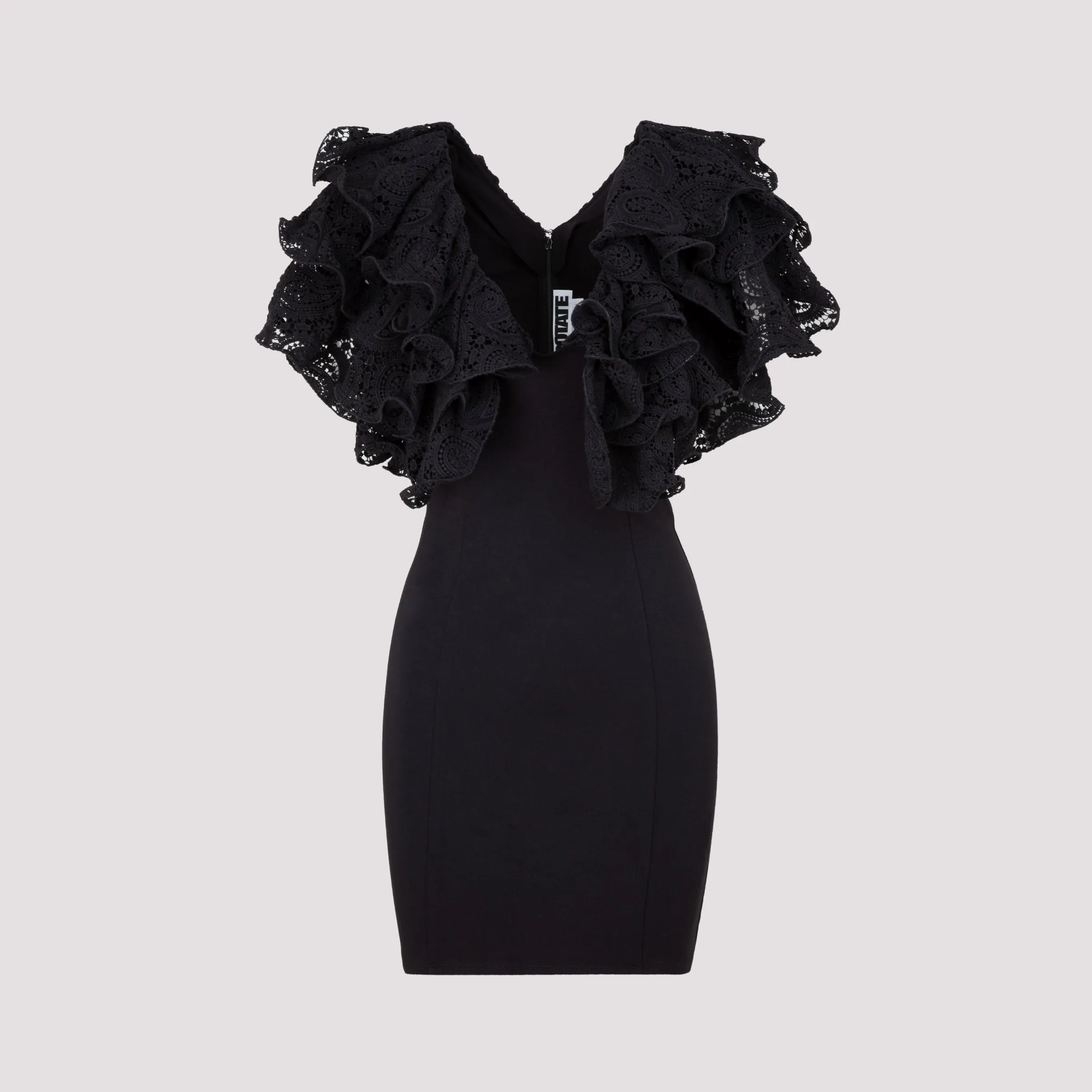 ROTATE Ruffle-Trim Mini Dress