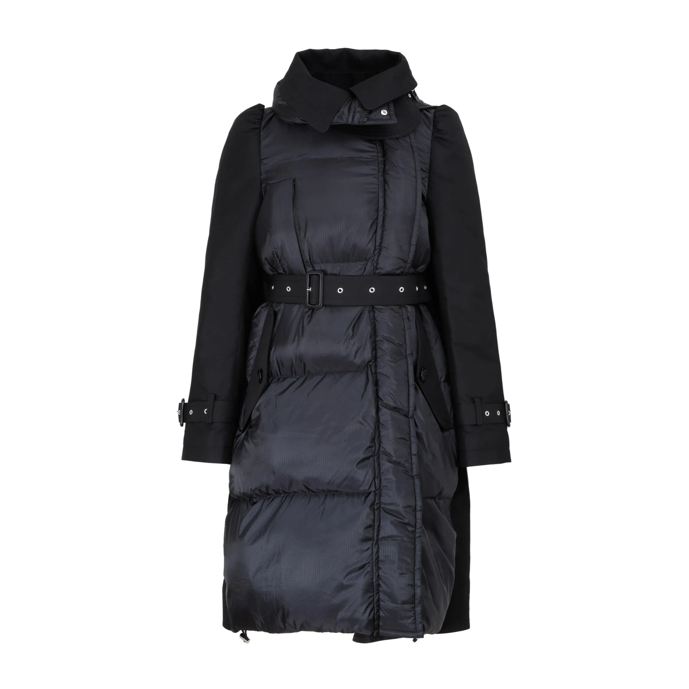 Sacai Belted Puffer Trench Coat