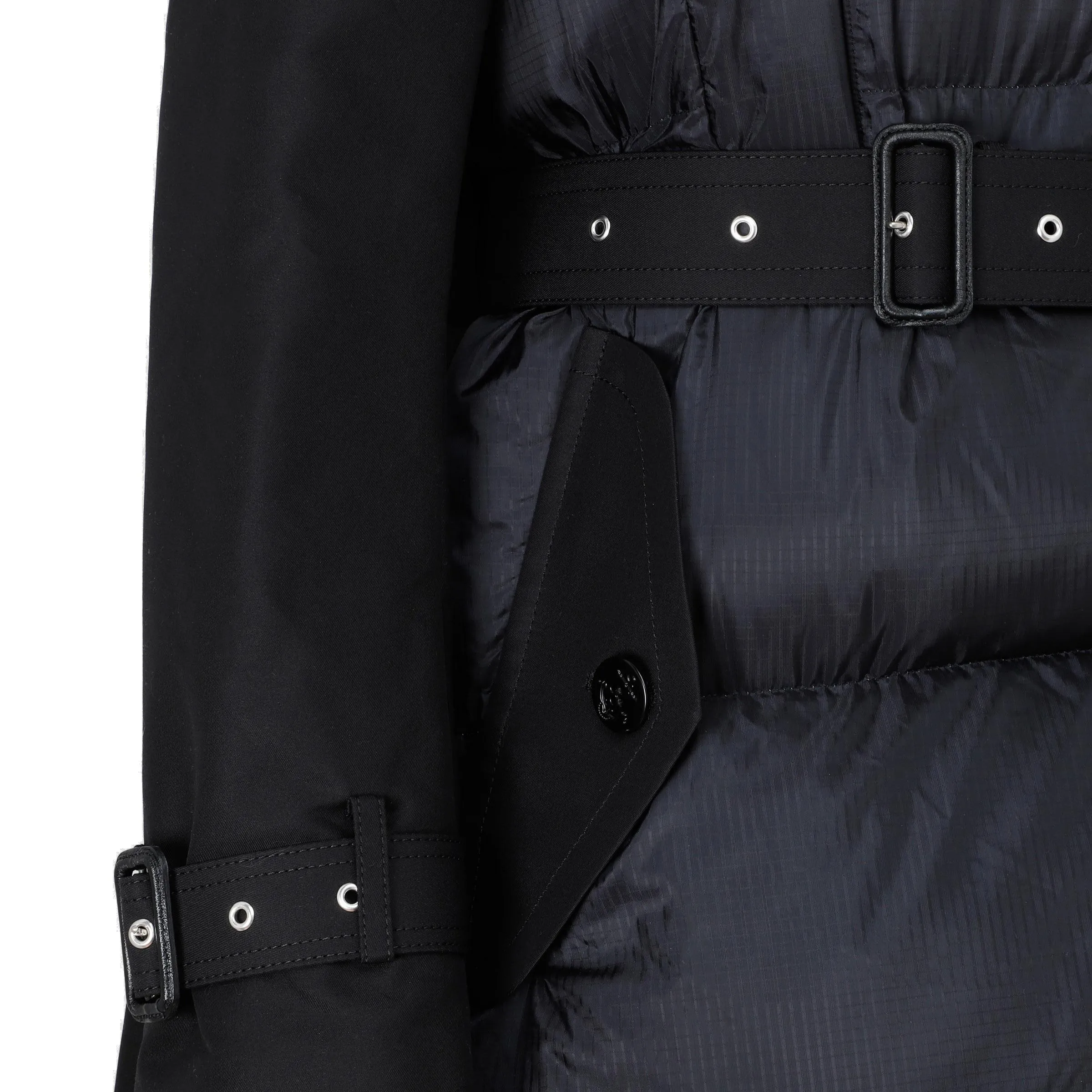 Sacai Belted Puffer Trench Coat