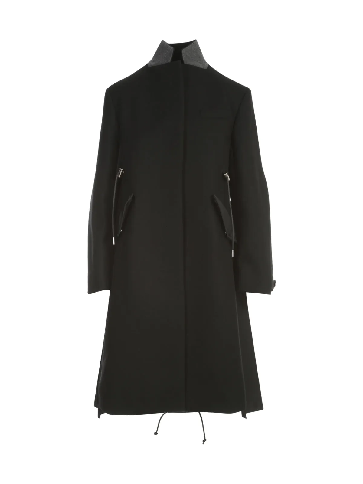 Sacai Panelled Melton Coat