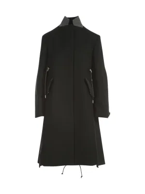 Sacai Panelled Melton Coat