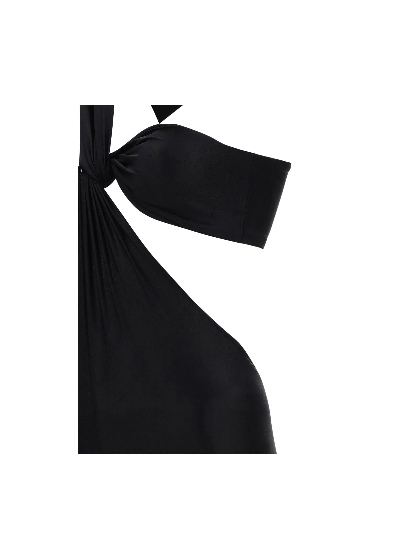 Saint Laurent Cut-Out One-Shoulder Jumpsuit