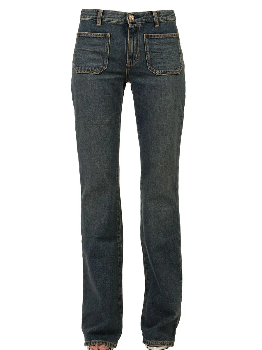 Saint Laurent High-Rise Flared Jeans