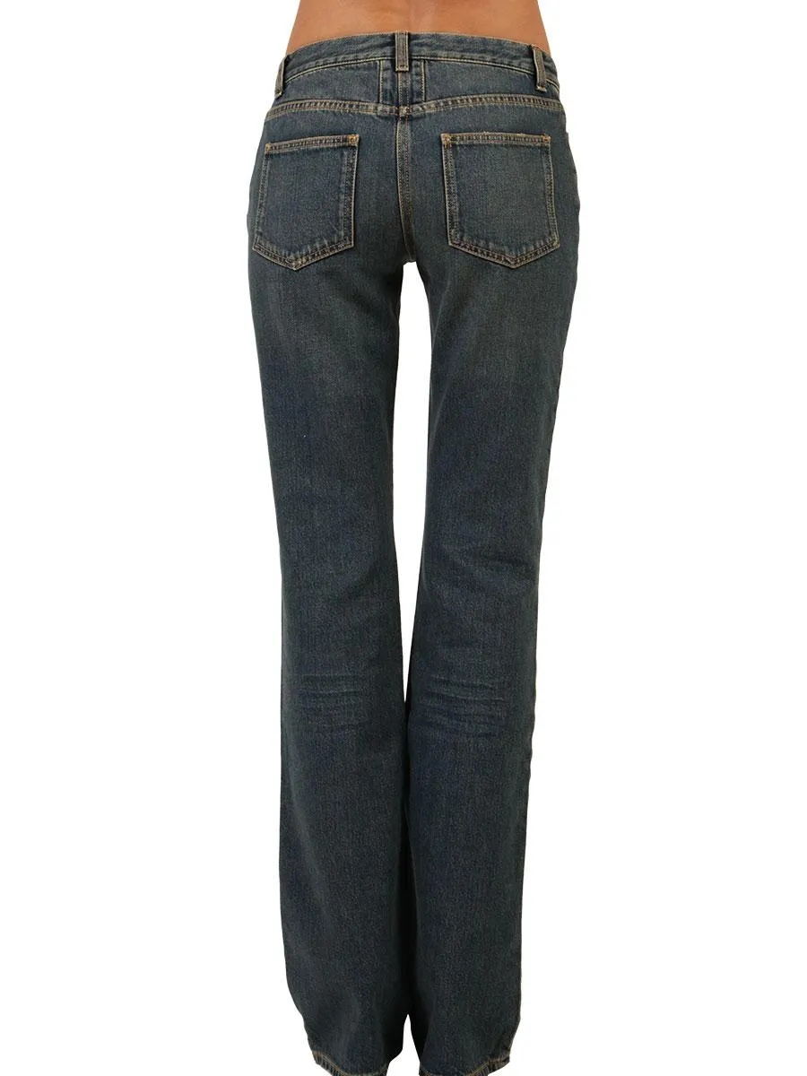 Saint Laurent High-Rise Flared Jeans