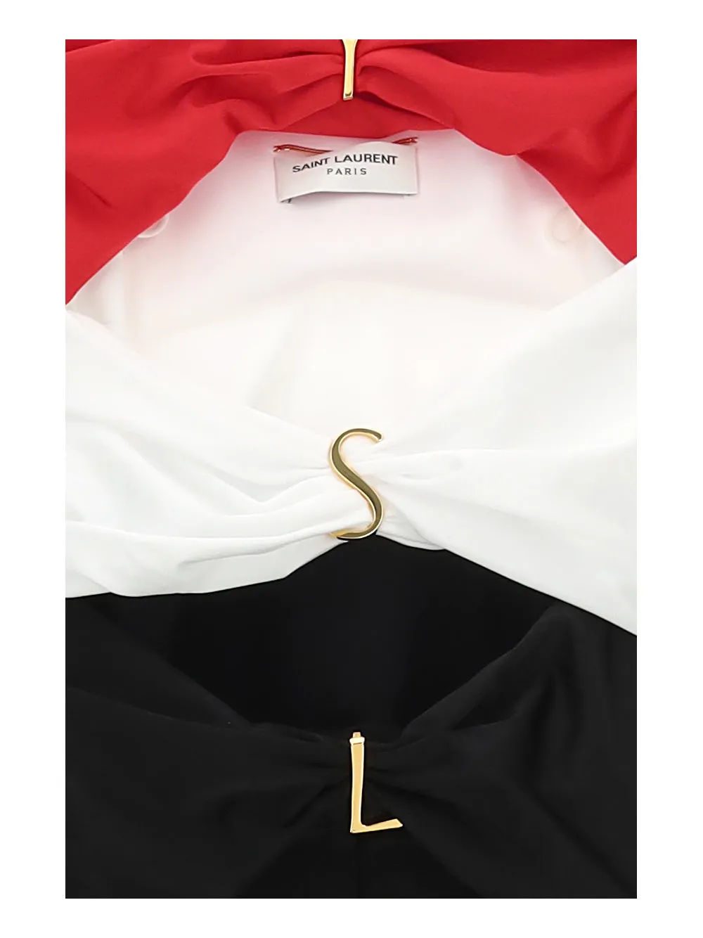 Saint Laurent Logo Plaque Cut-Out Jumpsuit