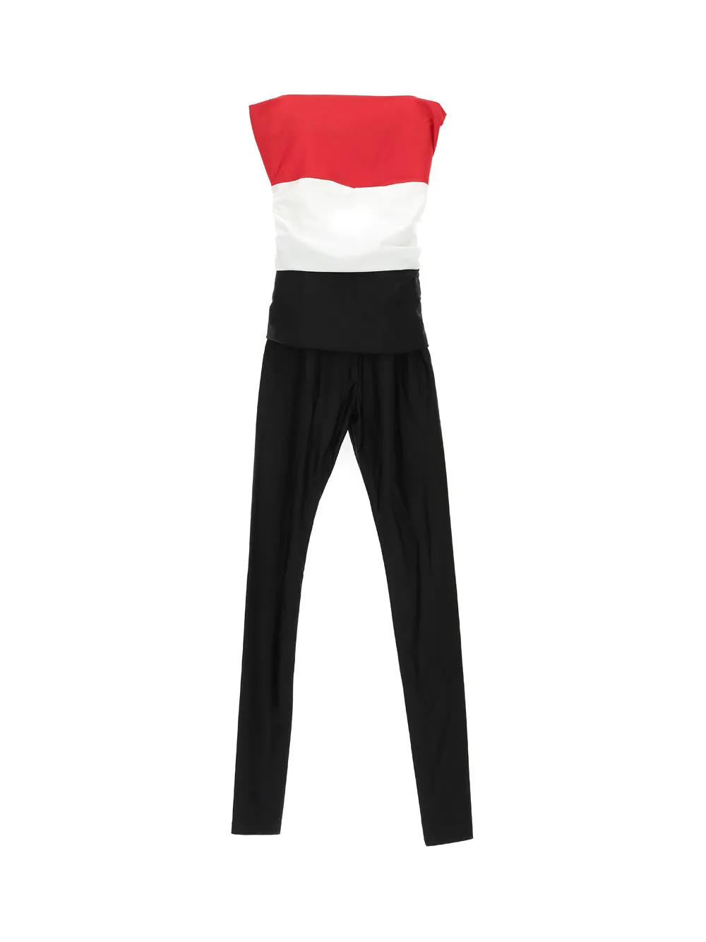 Saint Laurent Logo Plaque Cut-Out Jumpsuit