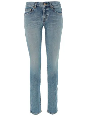 Saint Laurent Low-Rise Slim-Fit Jeans