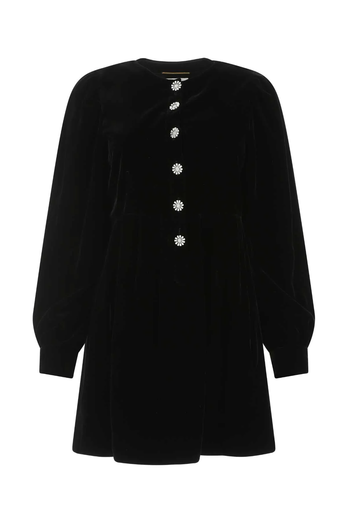 Saint Laurent Velvet Buttoned Dress