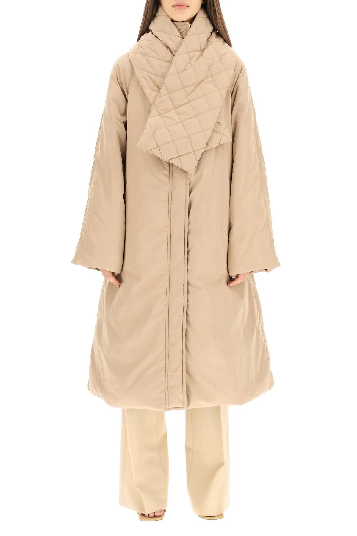 Saks Potts Clara Scarf-Detailed Puffer Coat