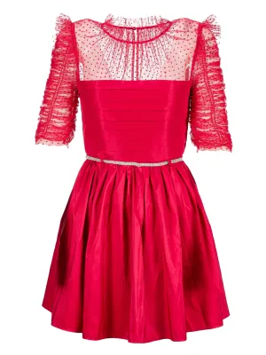 Self-Portrait Belted Mini Dress