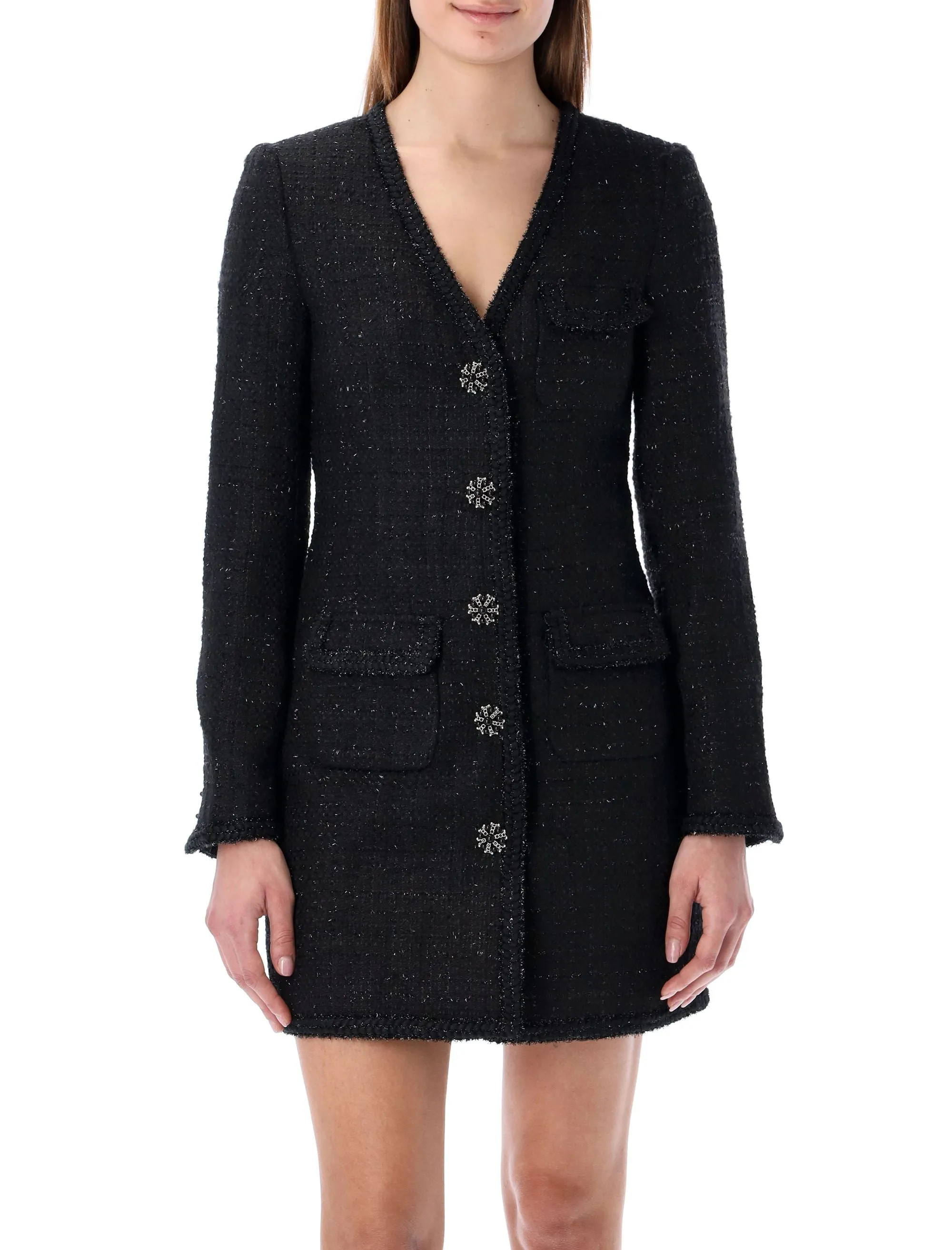 Self-Portrait Boucl Mini Dress