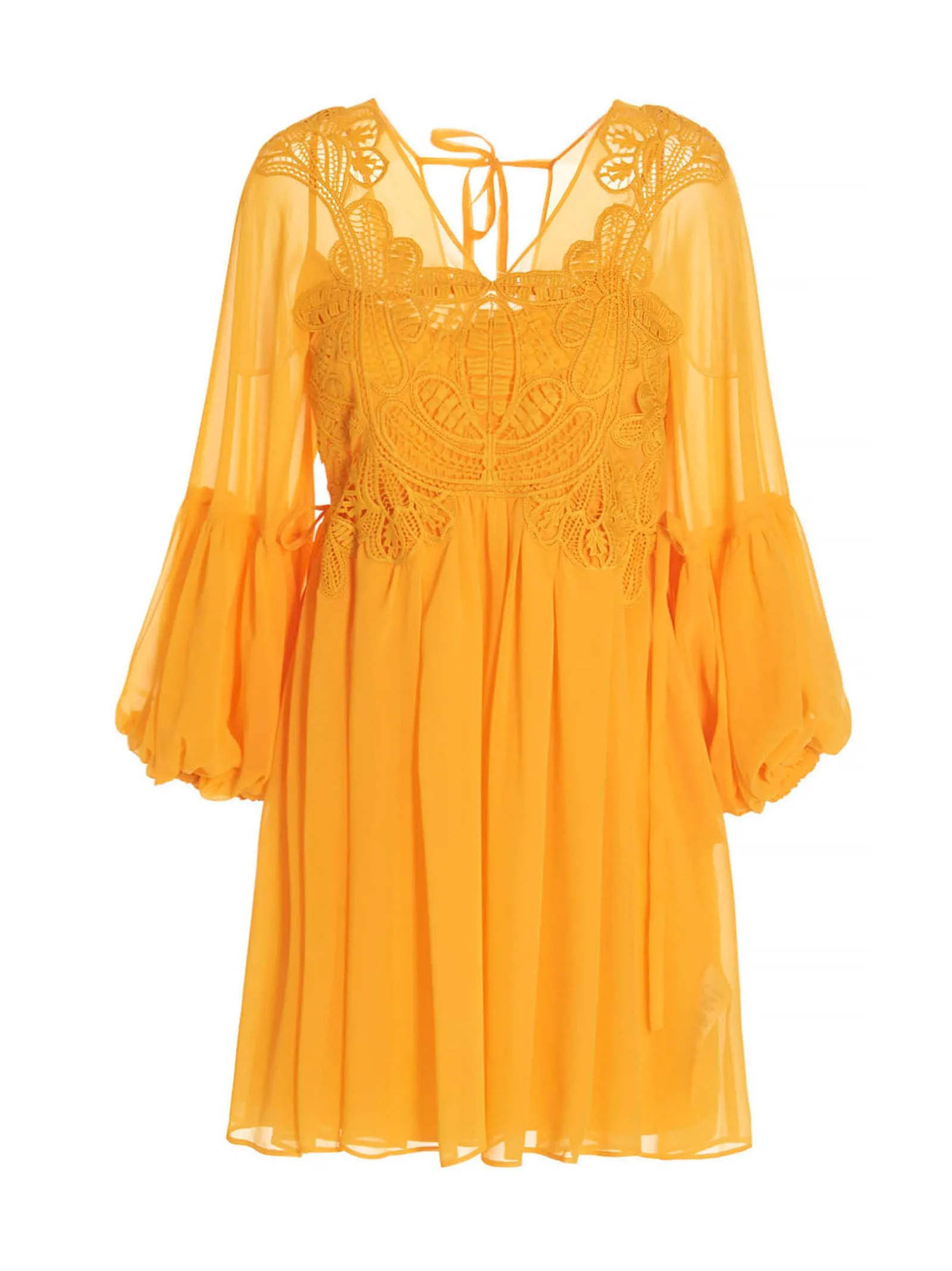 Self-Portrait Georgette Mini Dress