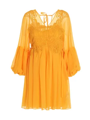 Self-Portrait Georgette Mini Dress