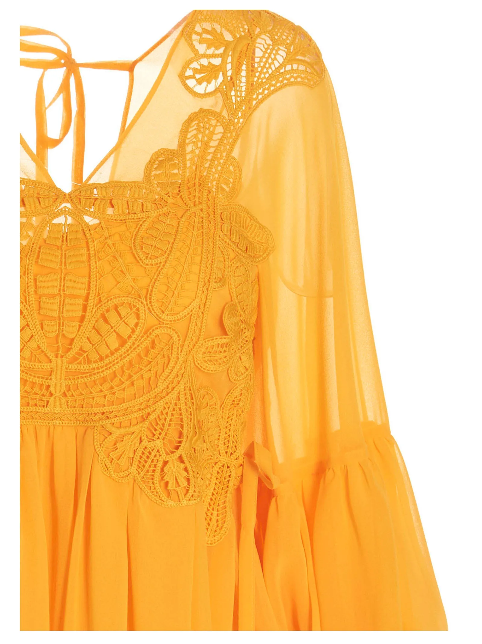 Self-Portrait Georgette Mini Dress