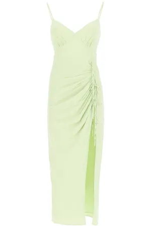 Self-Portrait Ruched Maxi Dress