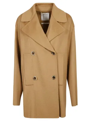 Sportmax Double-Breasted Asymmetric Coat