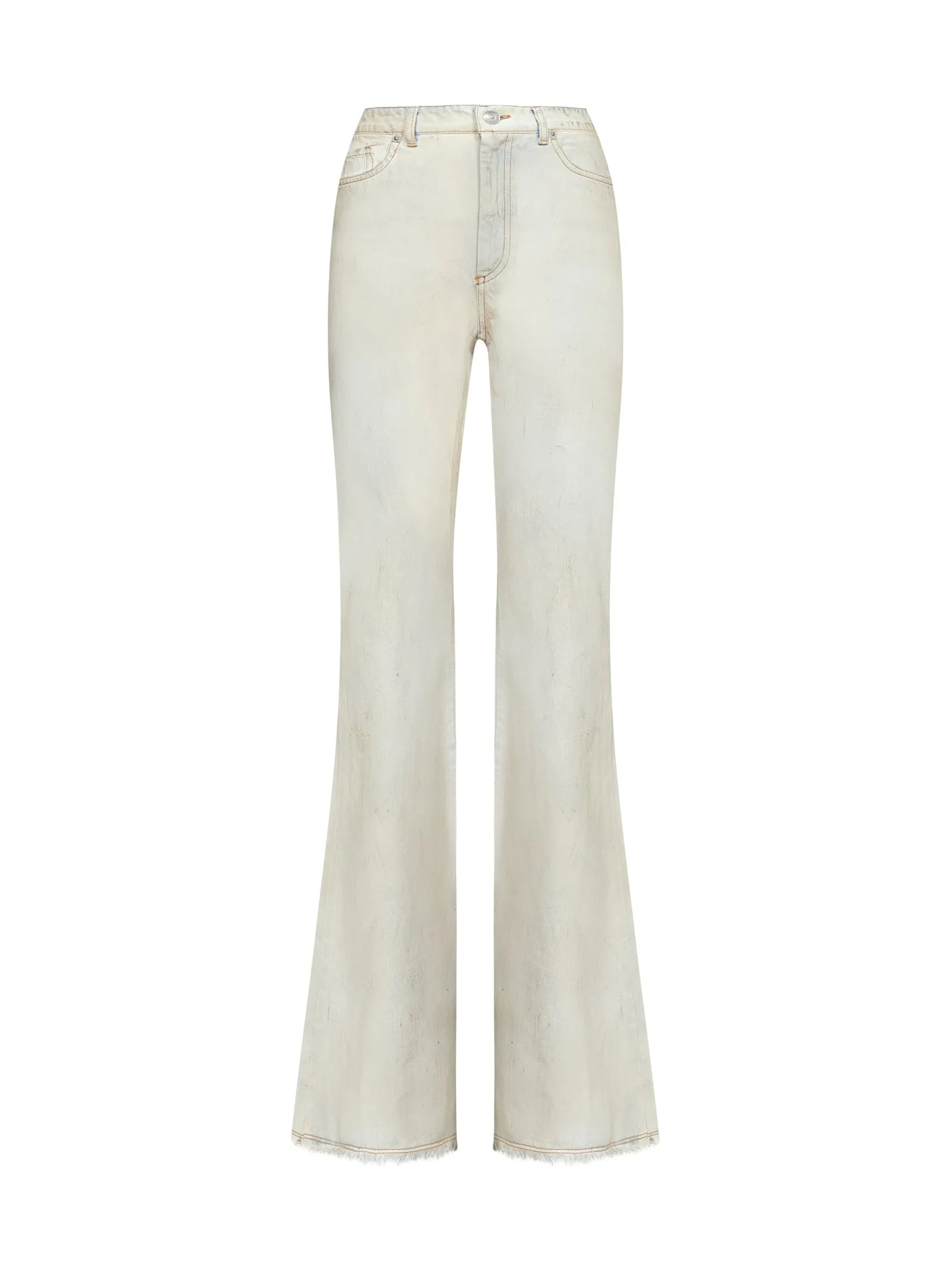Sportmax Frayed Hem Flared Jeans