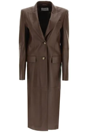 Sportmax Girone Leather Trench Coat