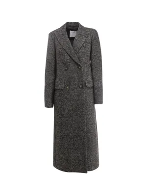 Sportmax Tweed Double-Breasted Coat