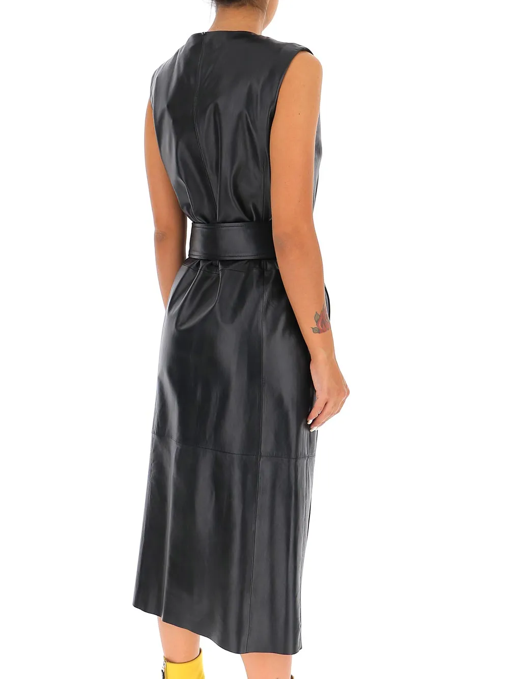 Sportmax V-Neck Belted Dress