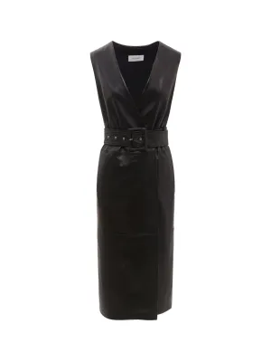 Sportmax V-Neck Belted Dress