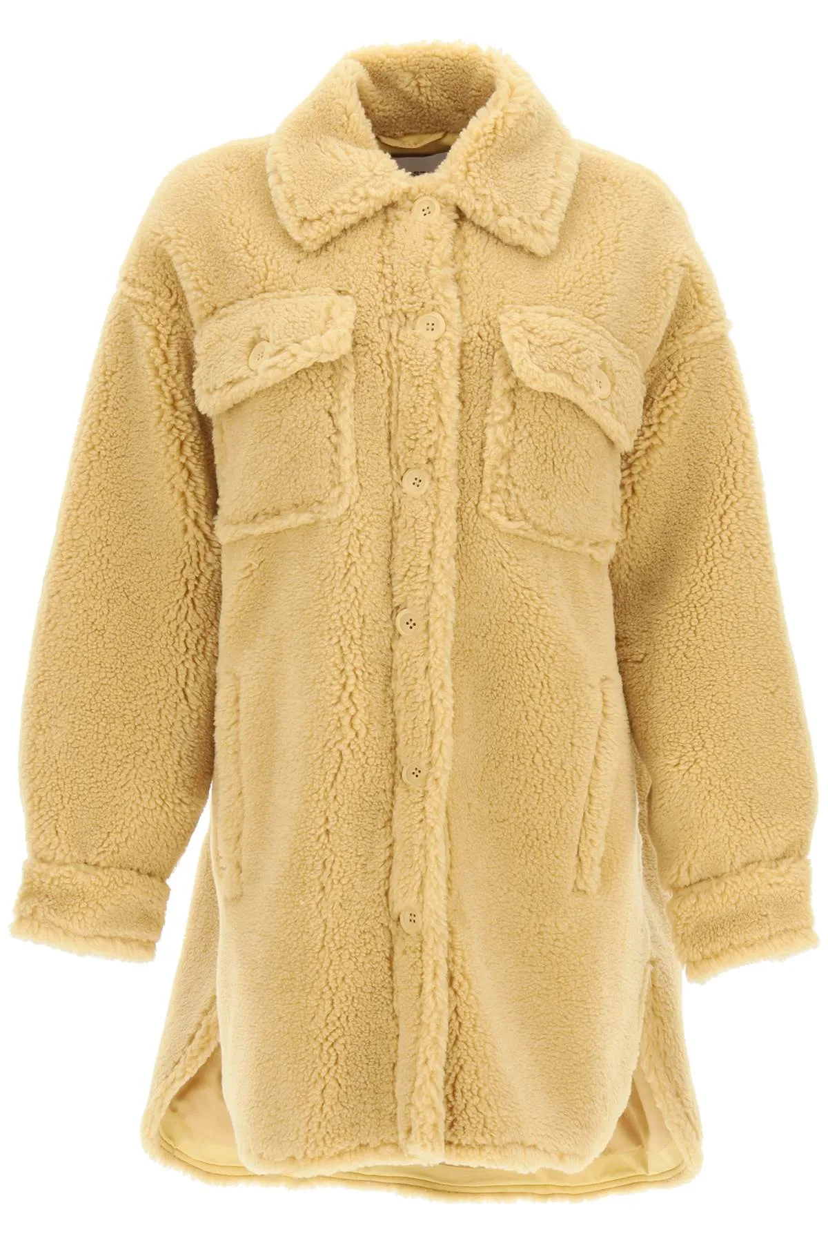 Stand Studio Faux-Fur Single Breasted Coat