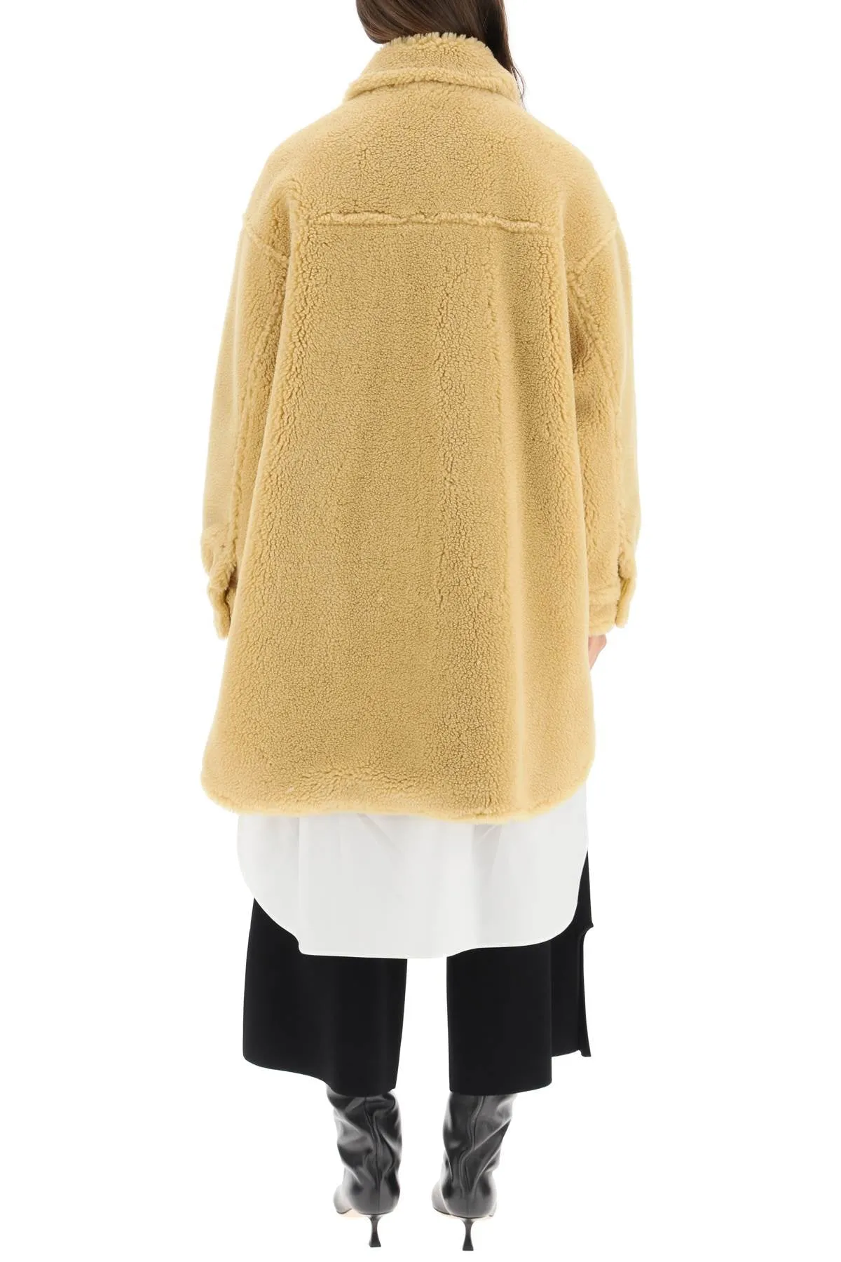 Stand Studio Faux-Fur Single Breasted Coat