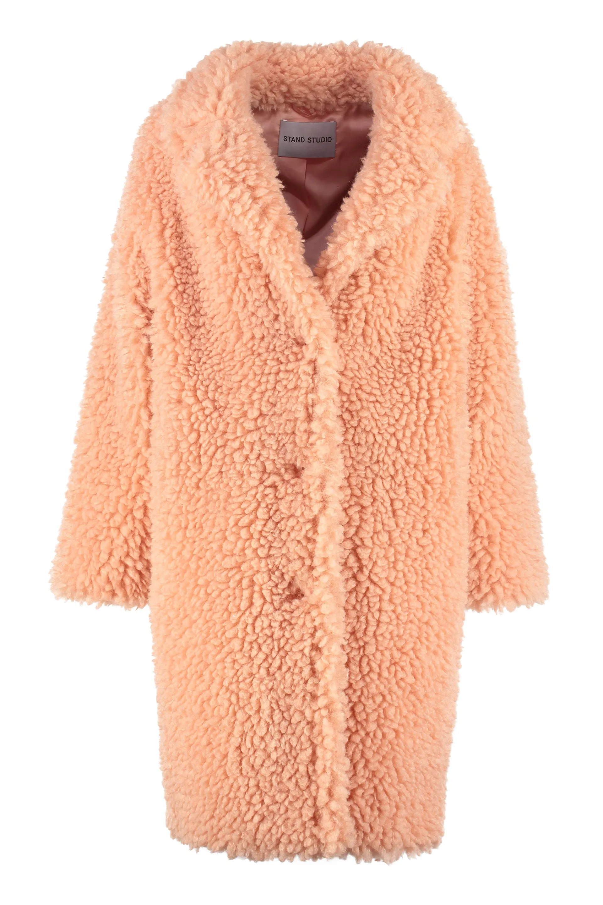 Stand Studio Faux-Shearling Single Breasted Coat
