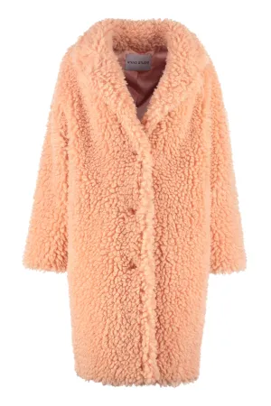 Stand Studio Faux-Shearling Single Breasted Coat