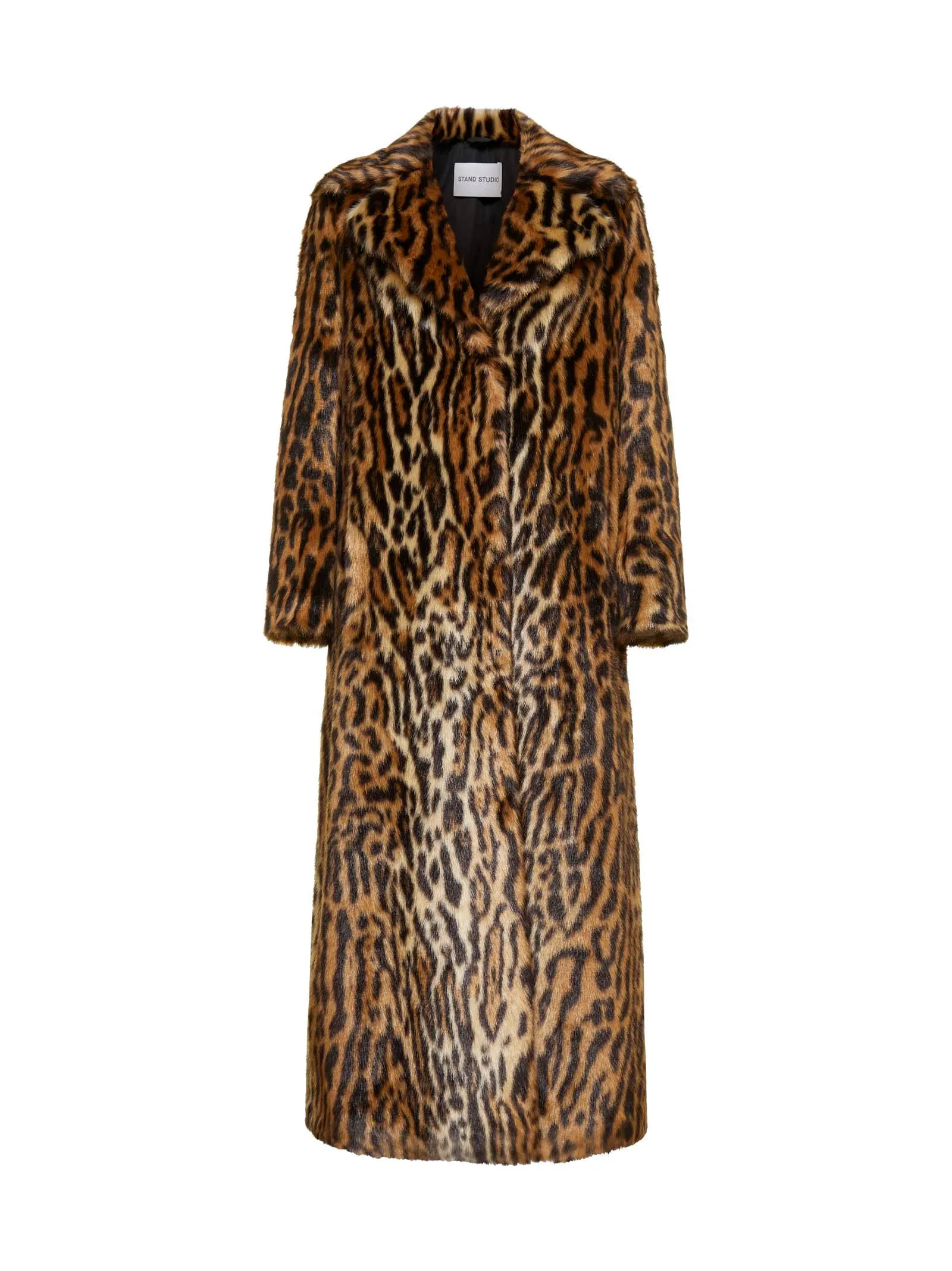 Stand Studio Kylie Leopard Printed Midi Coat