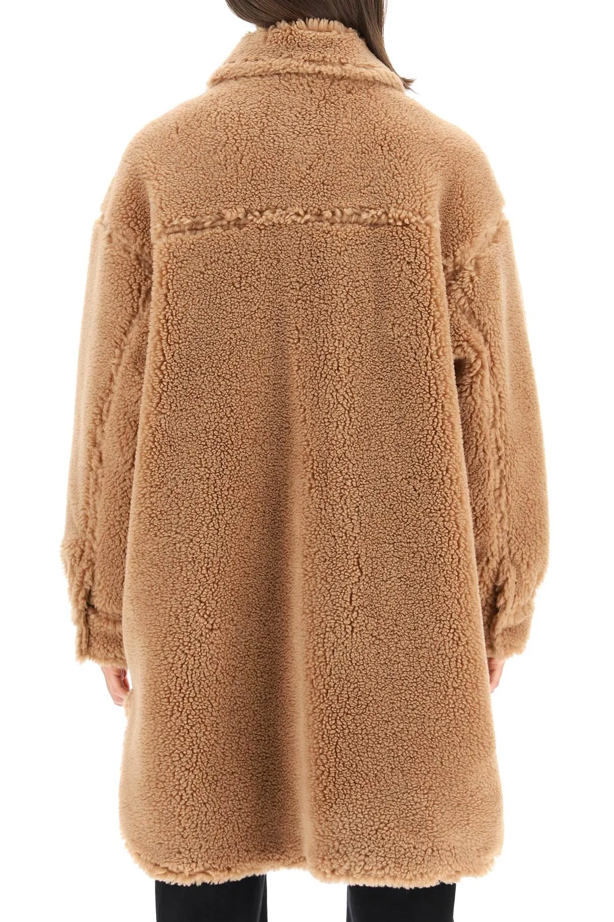 Stand Studio Sabi Faux-Fur Single Breasted Coat