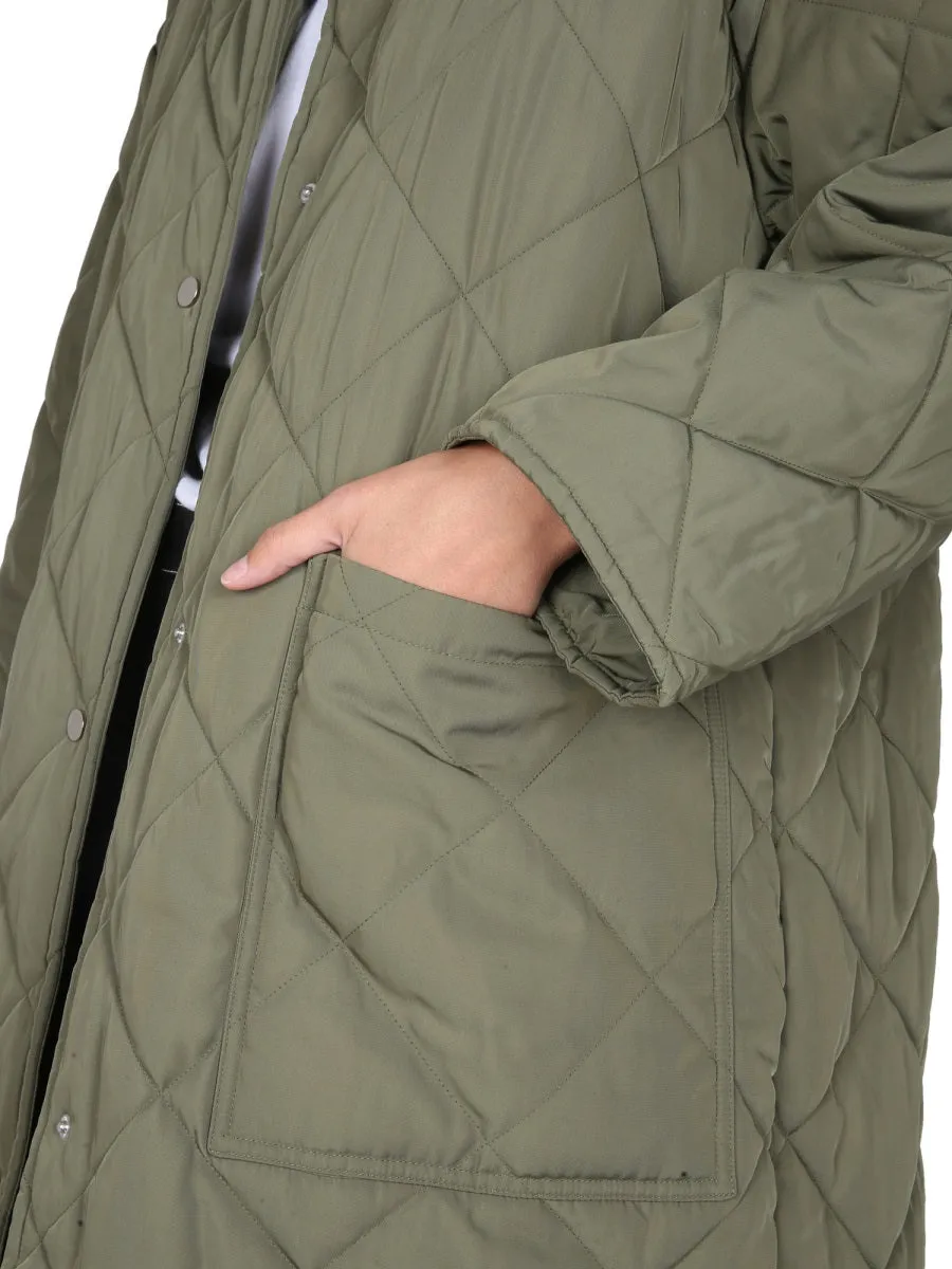 Stand Studio Sage Diamond Quilted Coat