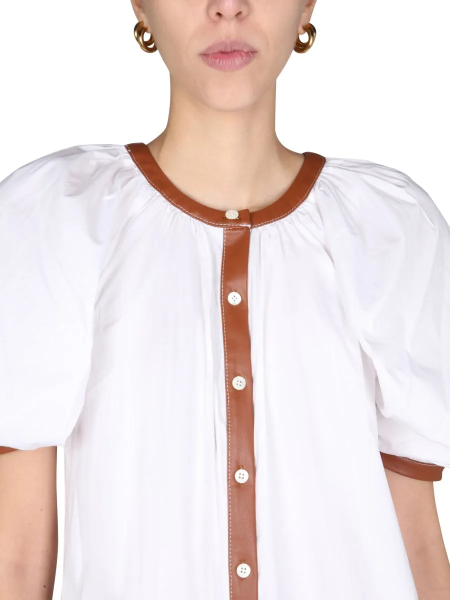 Staud Buttoned Shift Dress