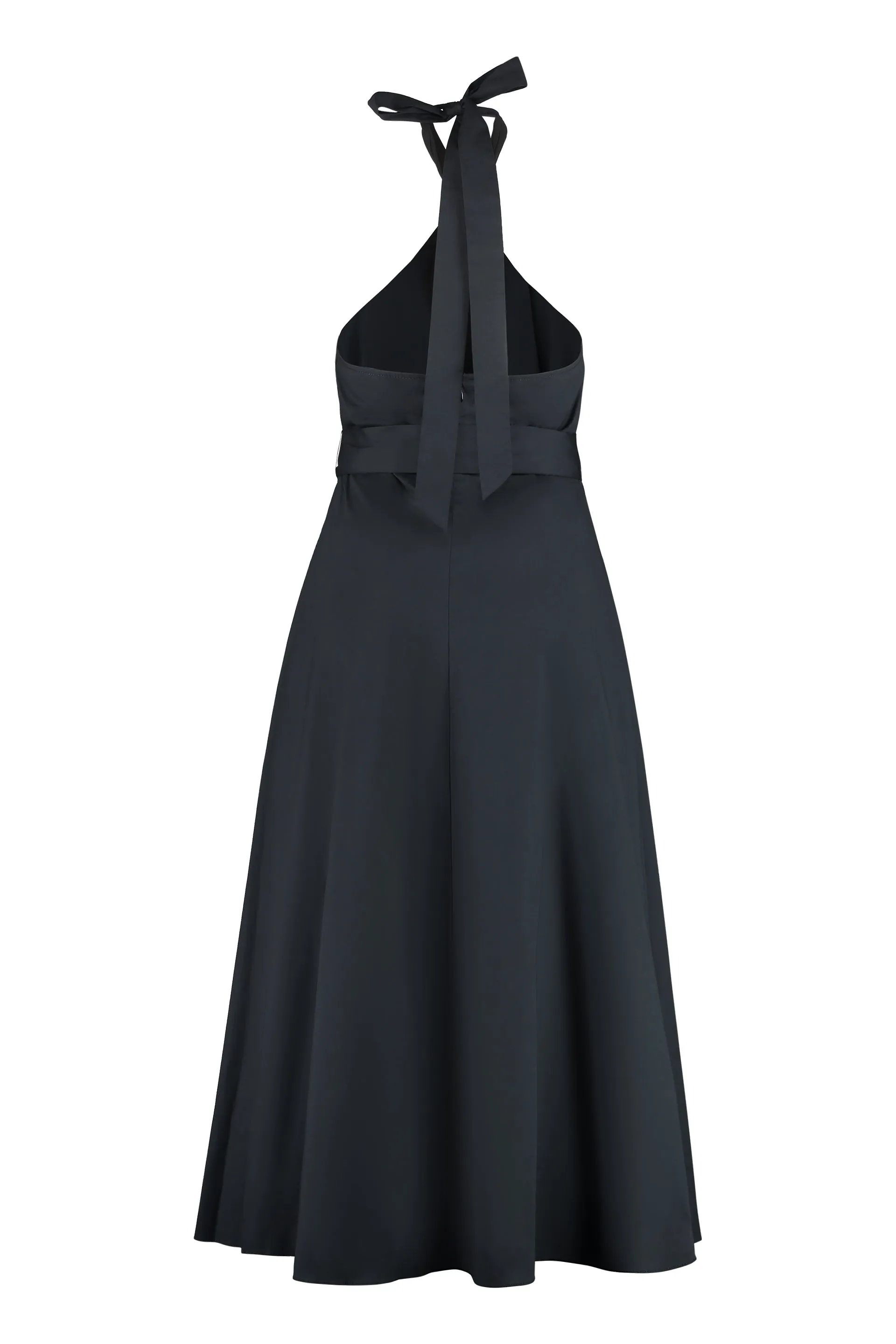 Staud Kai Halterneck Shirt Dress