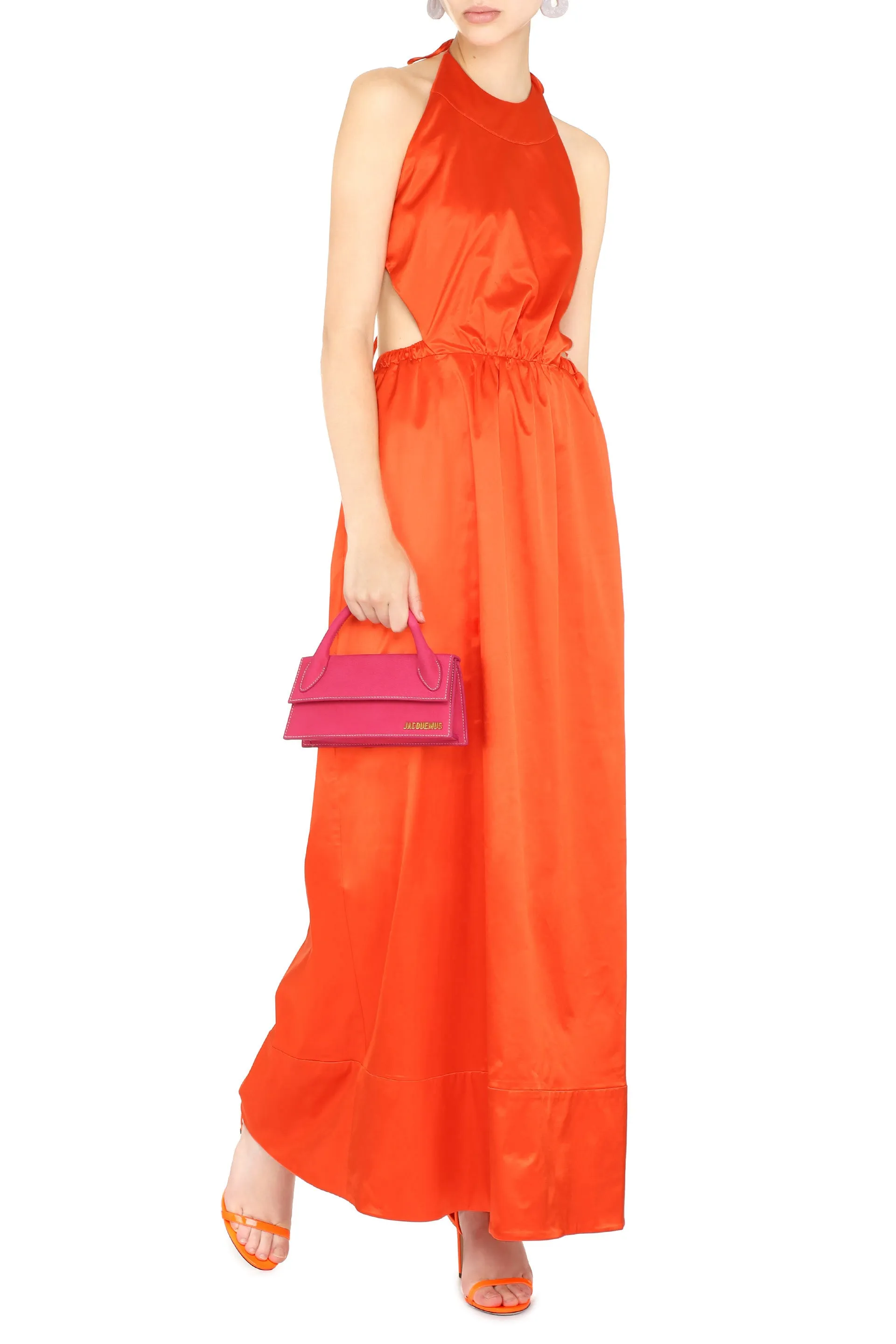 Staud Sidney Backless Maxi Dress