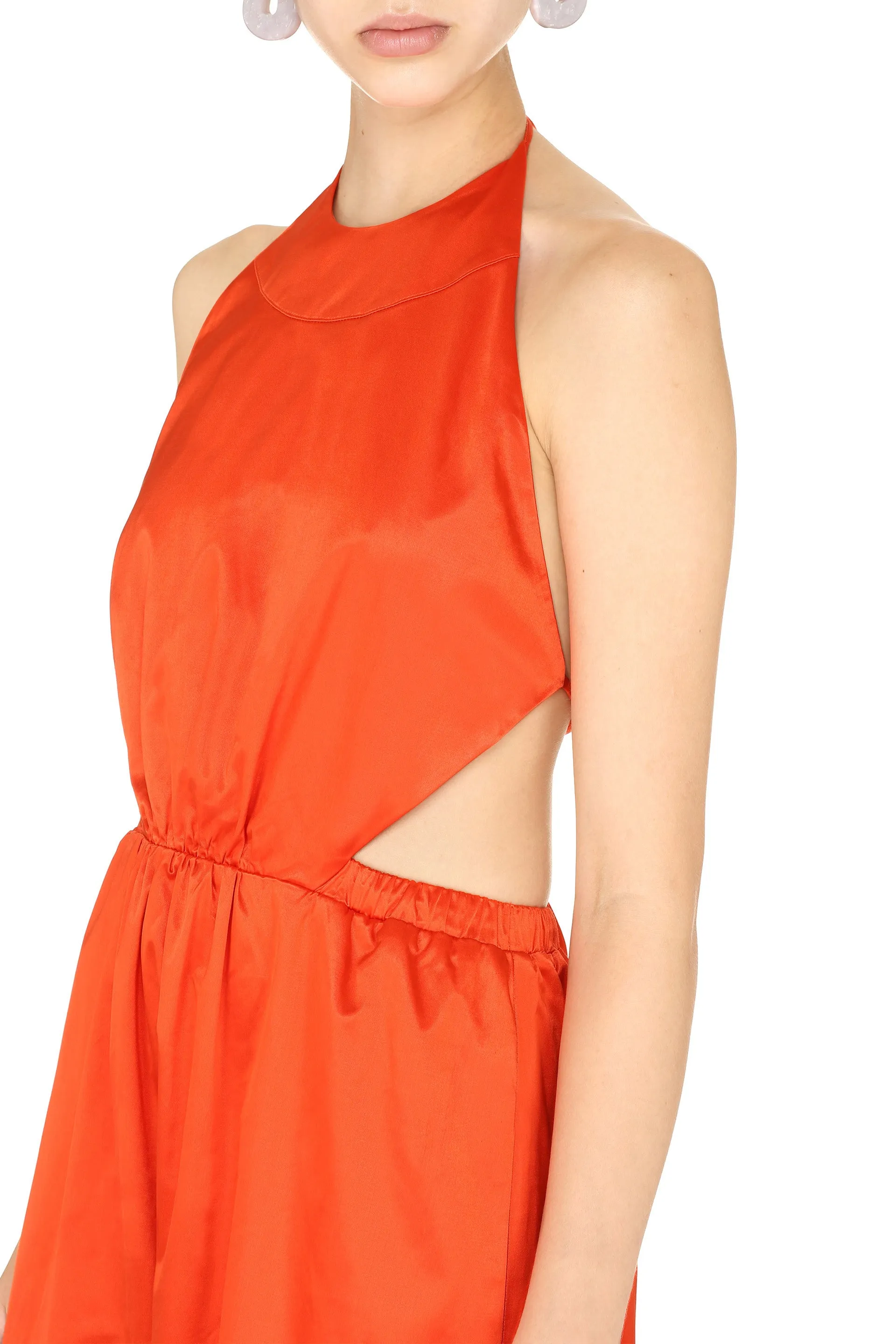 Staud Sidney Backless Maxi Dress