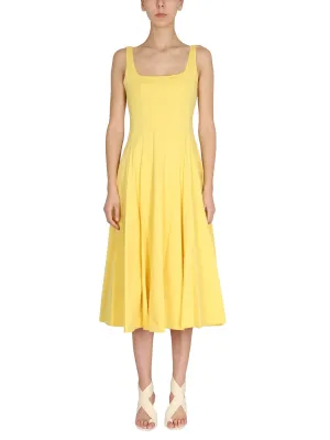 Staud Wells Sleeveless Midi Dress