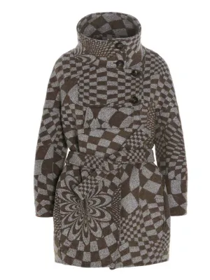 Stella McCartney High Neck Jacquard Coat