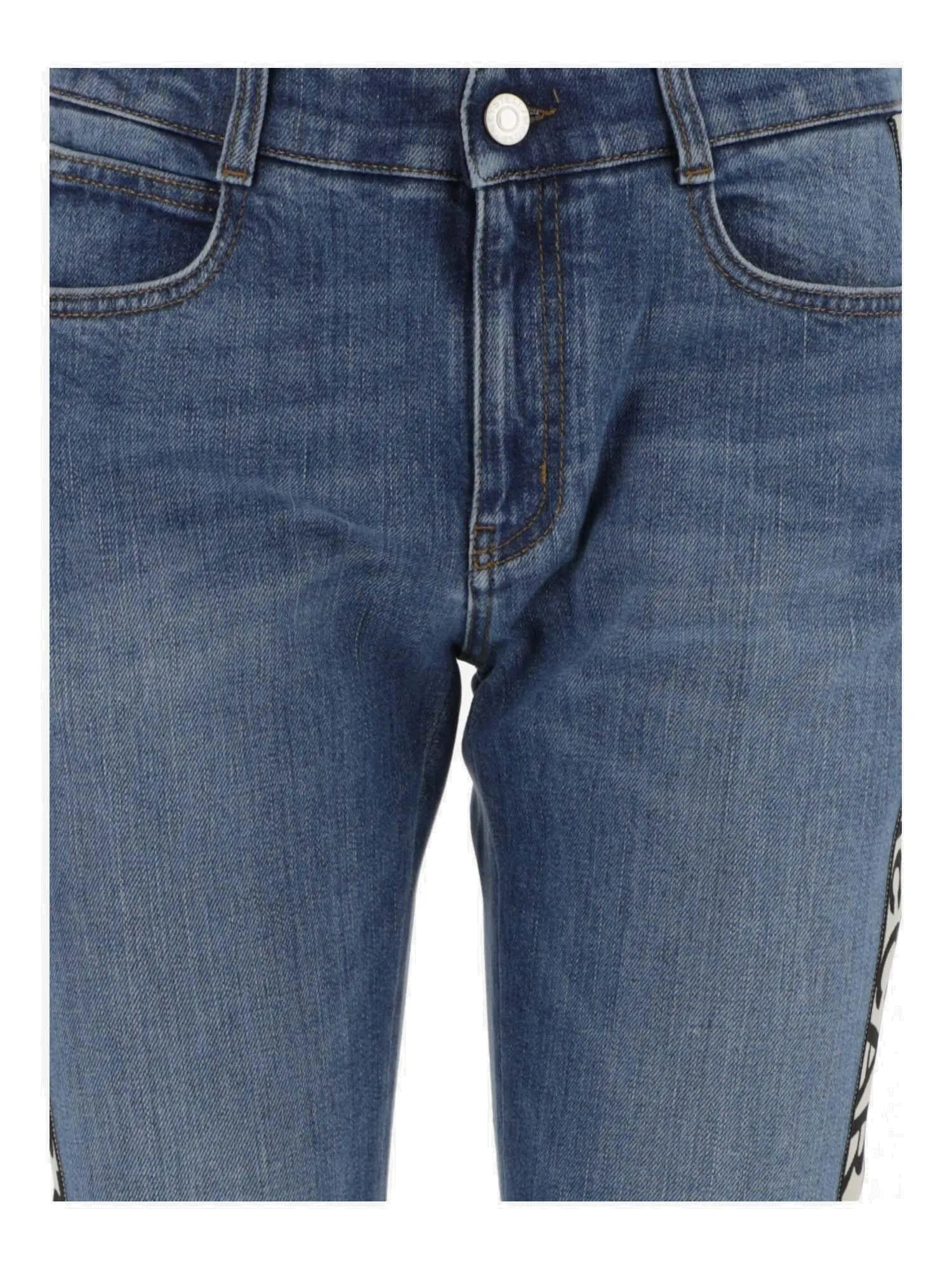 Stella McCartney Logo Tape Skinny Jeans