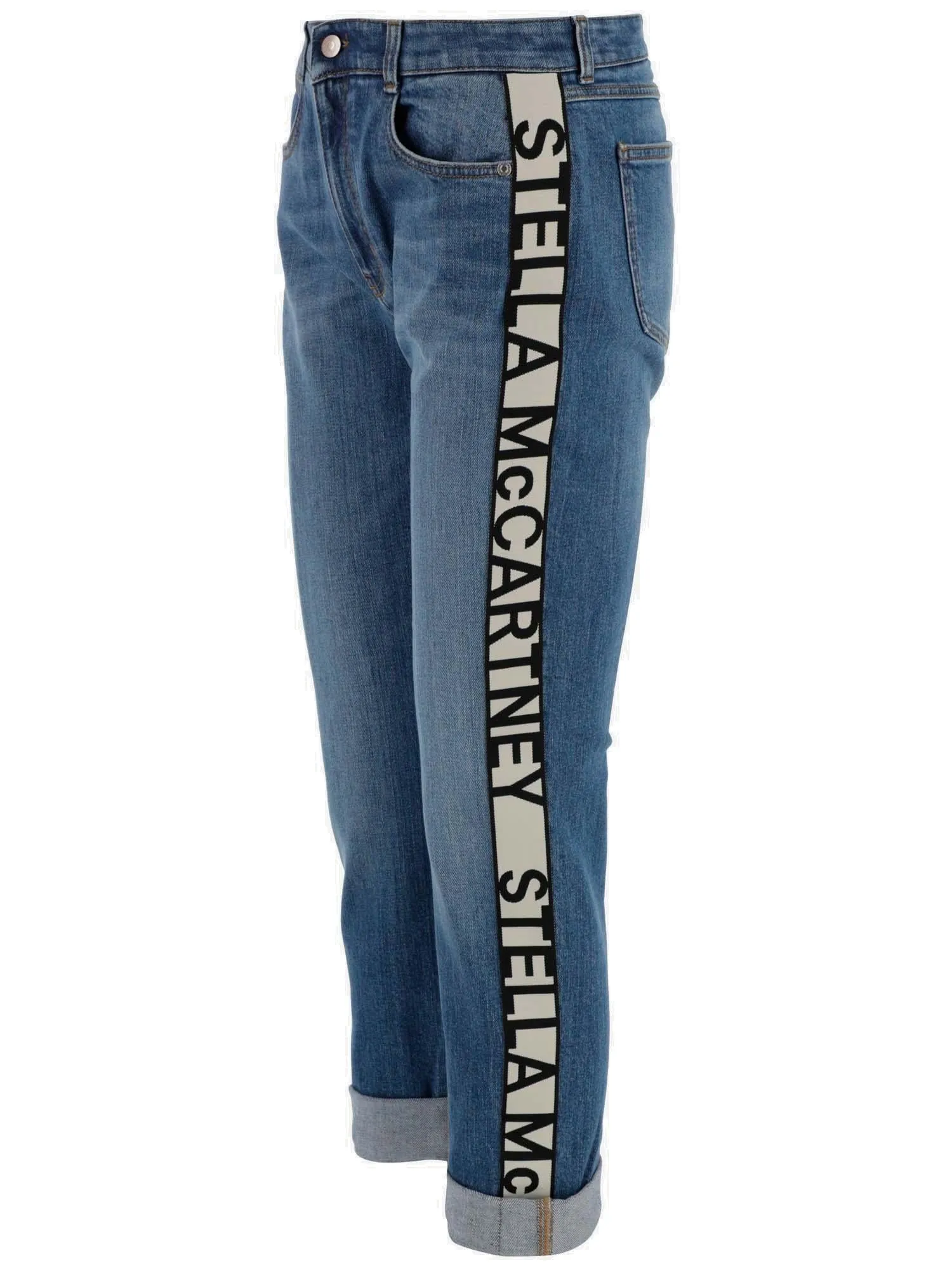 Stella McCartney Logo Tape Skinny Jeans