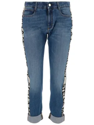Stella McCartney Logo Tape Skinny Jeans