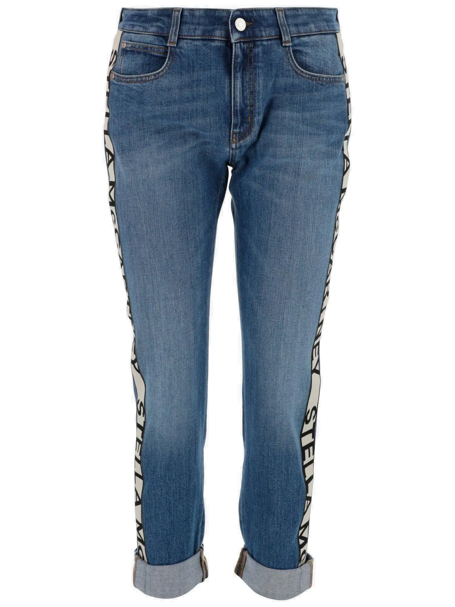 Stella McCartney Logo Tape Skinny Jeans