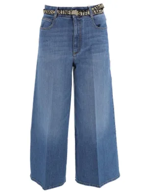 Stella McCartney Wide Leg Cropped Jeans