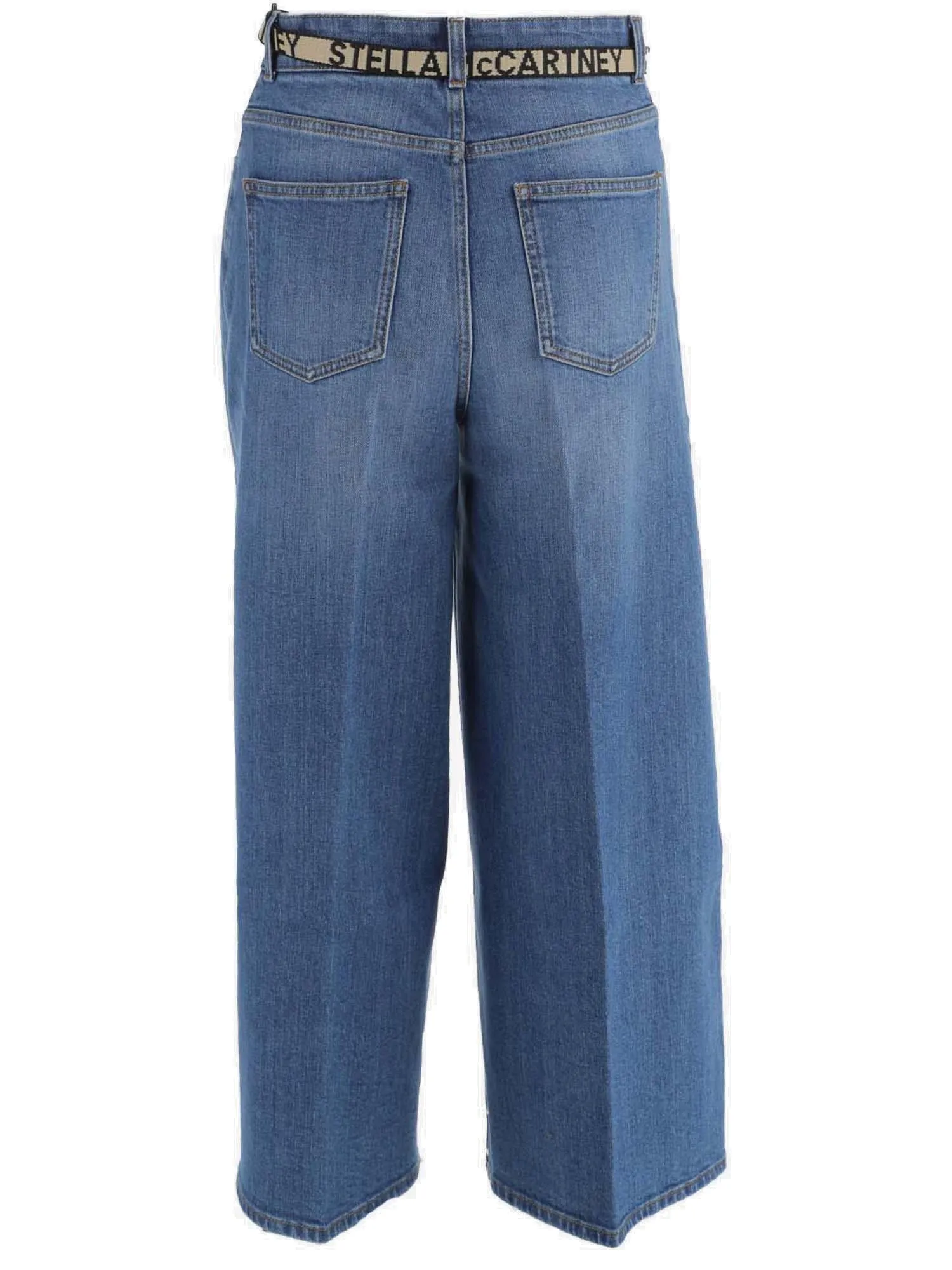 Stella McCartney Wide Leg Cropped Jeans