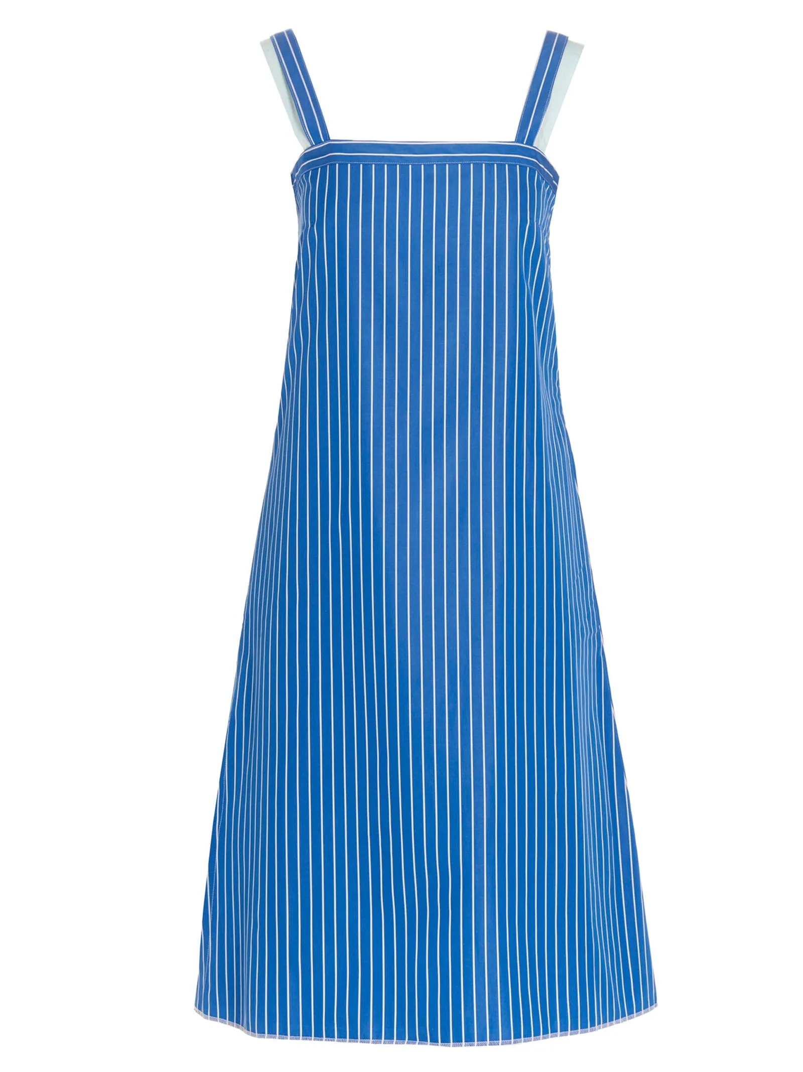 Sunnei Striped Sleeveless Midi Dress