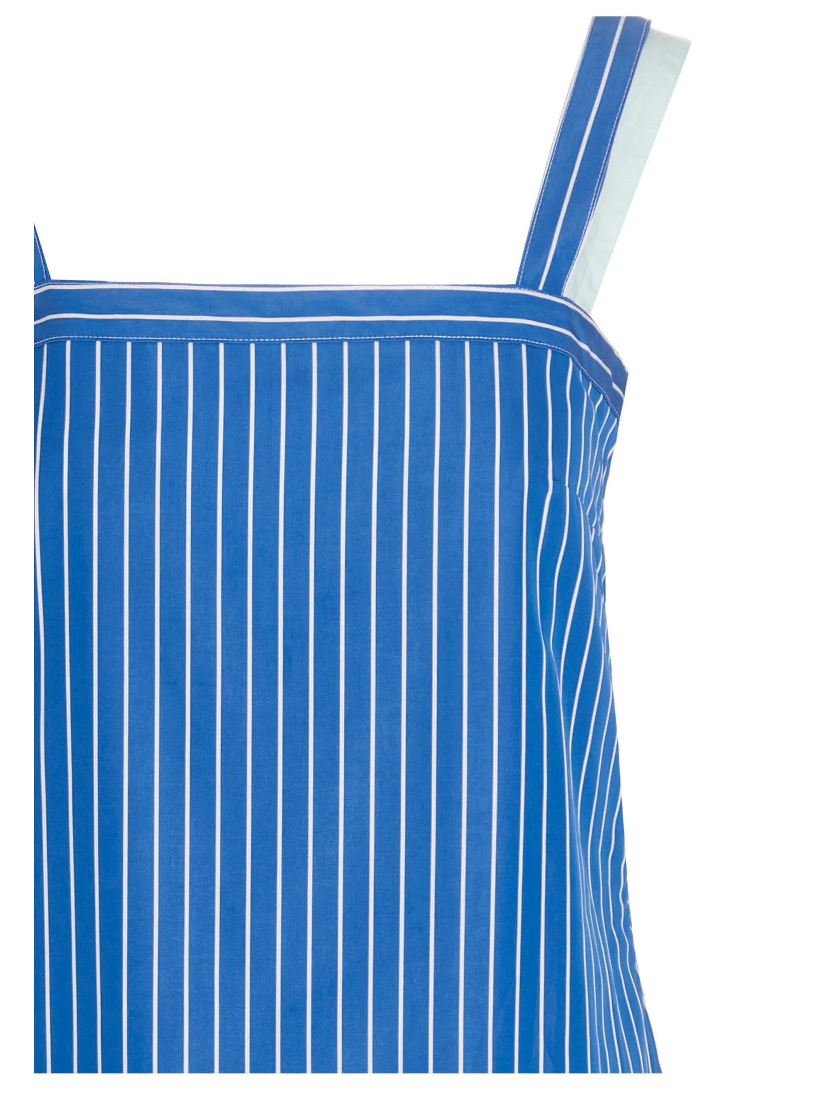 Sunnei Striped Sleeveless Midi Dress